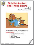 Goldilocks & The Three Bears & Color Sequencing Activity Gr 1-3