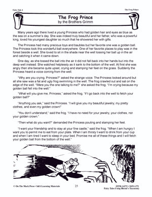 The Frog Prince Fairy Tale Lesson Using Bloom's Taxonomy Gr. 3-5
