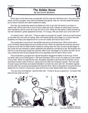 The Golden Goose Fairy Tale Lesson Using Bloom's Taxonomy Gr. 3-5