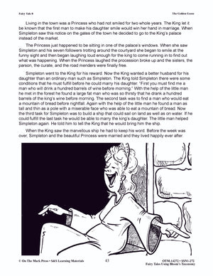 The Golden Goose Fairy Tale Lesson Using Bloom's Taxonomy Gr. 3-5