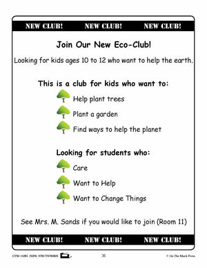 New Club (Fiction & Non-Sequential Text) Grade Level 1.5 Aligned to Common Core