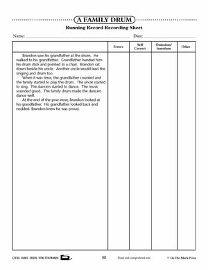 A Family Drum (Fiction - Narrative) Reading Level 2.8 Aligned to Common Core