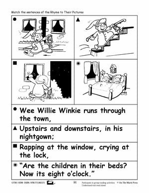 Wee Willie Winkie Literacy Building Aligned To Common Core PK-K