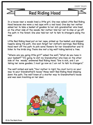 Little Red Riding Hood Aligned To Common Core Gr. 1-3