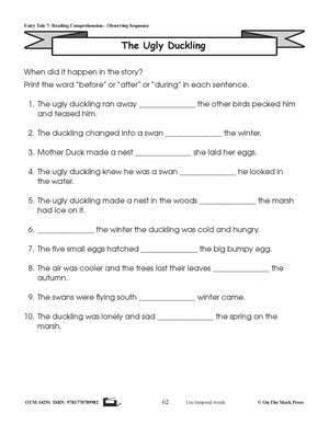 The Ugly Duckling Literacy Building Aligned To Common Core Gr. 1-3