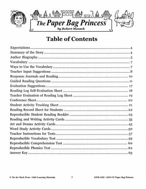 Paper Bag Princess Lit Link/Novel Study Grades 1-3