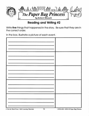 Paper Bag Princess Lit Link/Novel Study Grades 1-3