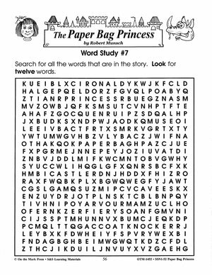 Paper Bag Princess Lit Link/Novel Study Grades 1-3