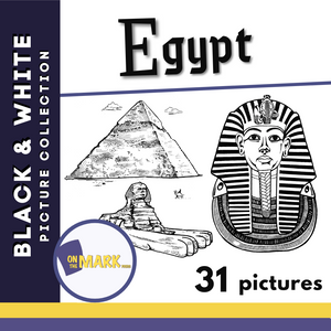 Egypt Black & White Picture Collection Grades 1-8