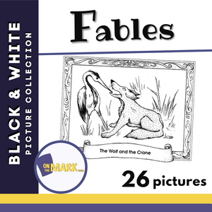 Fables Black & White Picture Collection Grades K-6