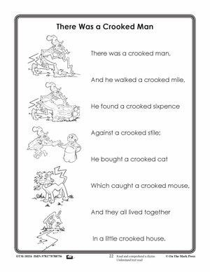 There was a Crooked Man Reading Lesson Aligned to Common Core Gr 1-3