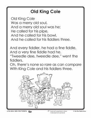Old King Cole Reading Lesson Aligned to Common Core Gr 1-3