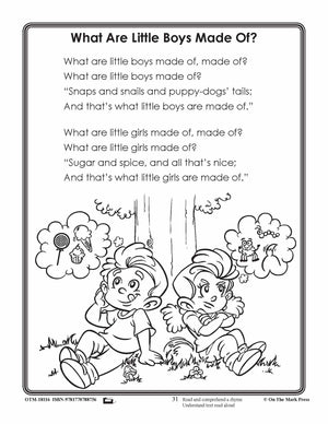 What Are Little Boys Made Of?  Gr. 1-3   Aligned To Common Core