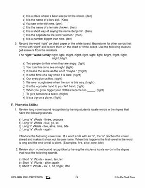 One, Two, Three Reading Lesson Gr. 1-3  Aligned To Common Core