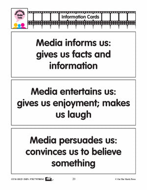 Media Texts Purpose and Audience Lesson Plan Gr. K-1 - Aligned to Common Core