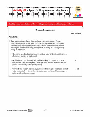 Specific Purpose and Audience Media Texts Lesson - Aligned to Common Core Gr K-1