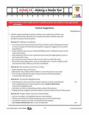 Making a Media Text Lesson Plan - Aligned to Common Core Gr K-1