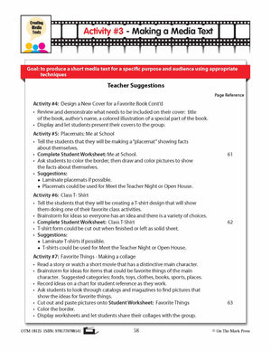 Making a Media Text Lesson Plan - Aligned to Common Core Gr K-1