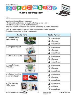 Purpose and Audience Lesson Plan Grades 2-3 - Aligned to Common Core