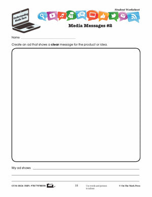 Interpreting Media Messages Lesson and Worksheets Grades 2-3 - Aligned to Common Core