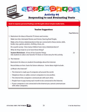 Responding to & Evaluating Texts Lesson Plan Grades 2-3 - Aligned to Common Core