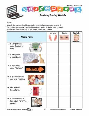Elements of Media Form Lesson Plan Grades 2-3 - Aligned to Common Core