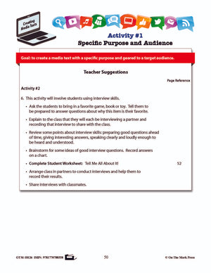 Specific Purpose and Audience Lesson Plan Grades 2-3 - Aligned to Common Core