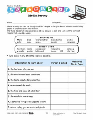 Appropriate Forms of Media Texts Lesson Plan Grades 2-3 - Aligned to Common Core