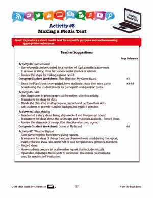 Making a Media Text Lesson Plan Grades 2-3 - Aligned to Common Core