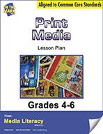 Print Media Activities and Worksheets Grades 4-6 - Aligned to Common Core