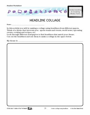 Newspapers Lesson Plan Grades 4-6 - Aligned to Common Core