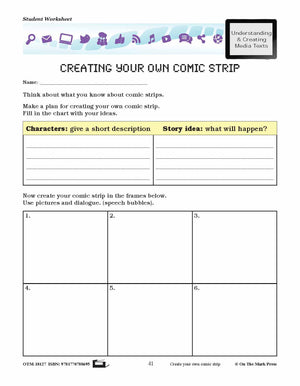 Comics Lesson Plan Grades 4-6 - Aligned to Common Core