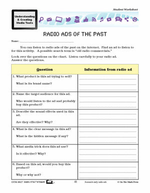 Sound Media Lesson Plan Grades 4-6 - Aligned to Common Core