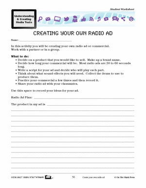 Sound Media Lesson Plan Grades 4-6 - Aligned to Common Core