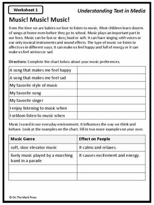 Music Media Gr. 4-6  Aligned To Common Core