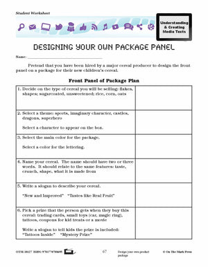 Features of Packaging Lesson Plan Grades 4-6 - Aligned to Common Core