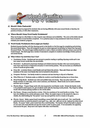 The _ack Word Worksheets Family Grades 1-3