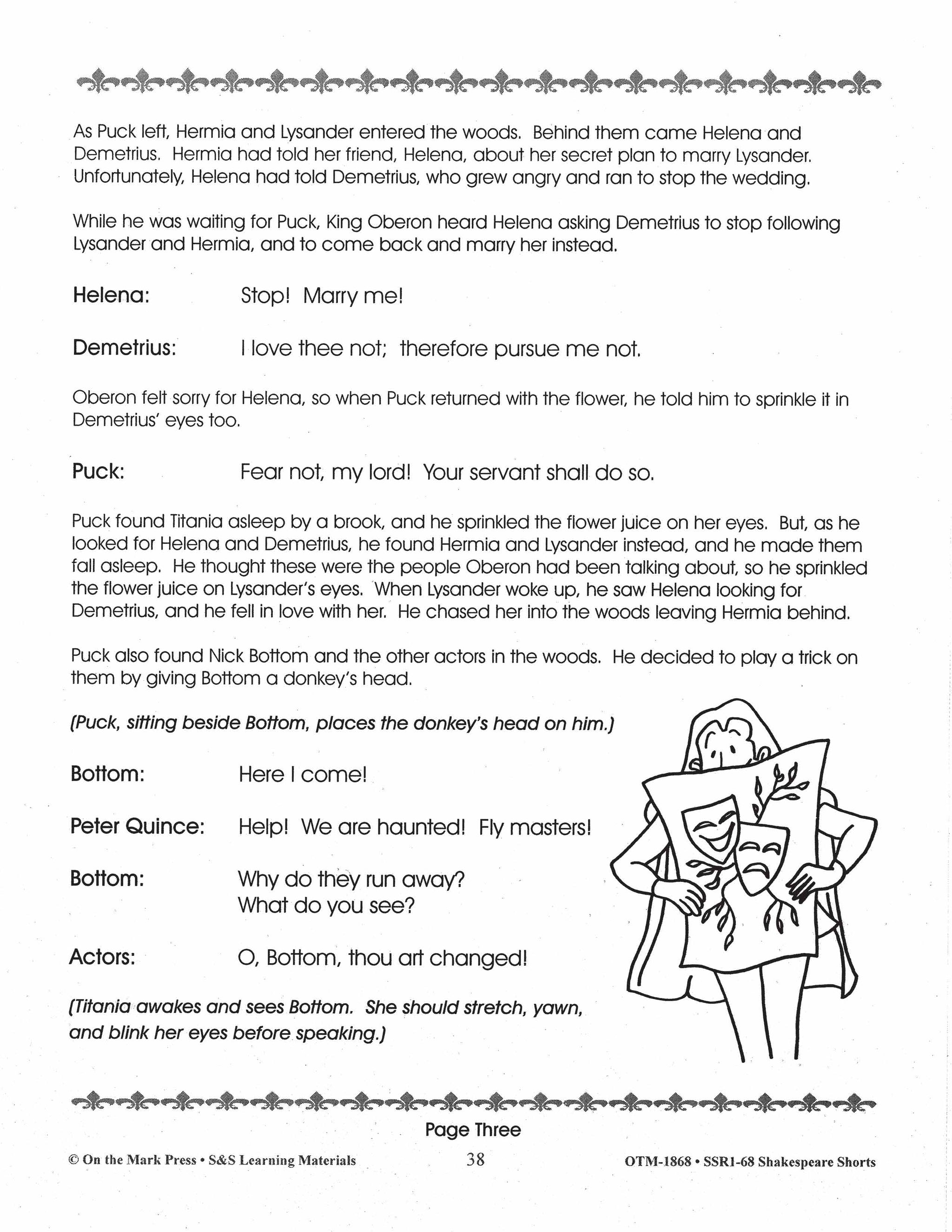 A Midsummer Night's Dream Readers' Theater Gr. 2-4