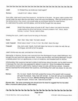 Romeo and Juliet - Shakespeare Play - A Readers' Theater Script & Activities Gr. 4-6