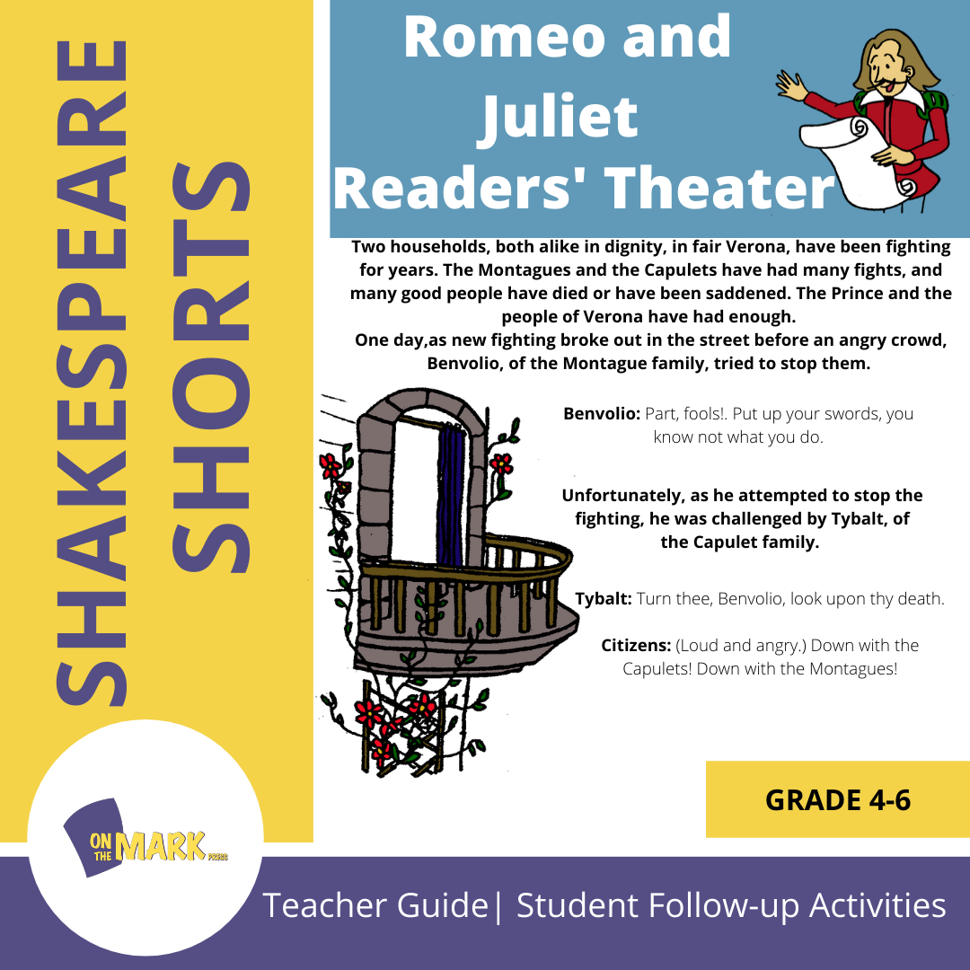 Romeo and Juliet - Shakespeare Play - A Readers' Theater Script & Activities Gr. 4-6