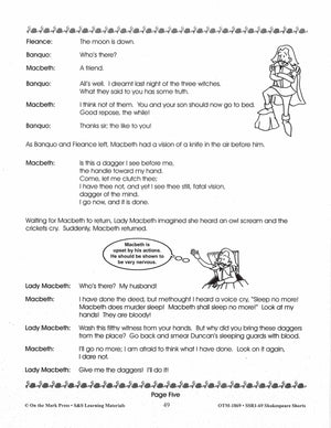Macbeth - Shakespeare Play - A Readers' Theater Script & Activities Gr. 4-6