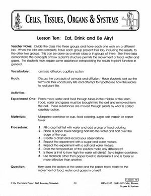 Eat, Drink and Be Airy Lesson Grades 7-8