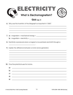 Electromagnetism Quiz Grades 4-6