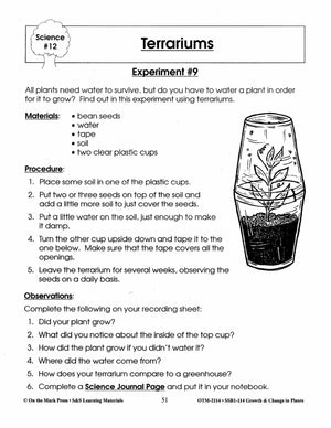 Terrariums Experiment Grades 2-3