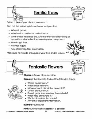 Terrific Trees and Fantastic Flowers Lesson Grades 2-3