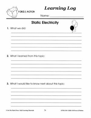Static Electricity Experiments Grades 1-3