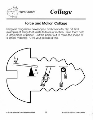 Force & Motion Collage Art Activity Grades 1-3