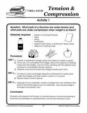 Tension & Compression Activity Grades 4-6 Lesson Plan