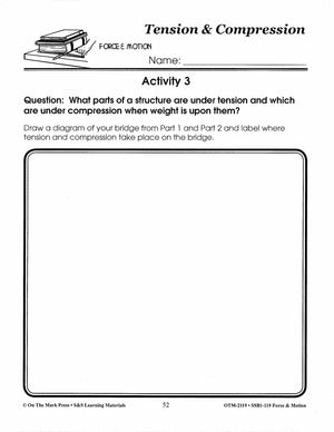 Tension & Compression Activity Grades 4-6 Lesson Plan