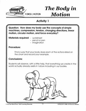 The Body in Motion Research Activity Lesson Plan Grades 4-6